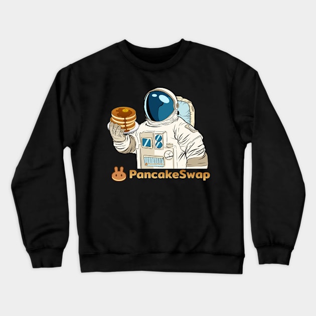 Pancakeswap Cake Crypto coin Crytopcurrency Crewneck Sweatshirt by JayD World